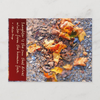 Cartão Postal Rir é o sol...