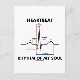 Cartão Postal ritmo cardíaco da minha alma (ECG/EKG)