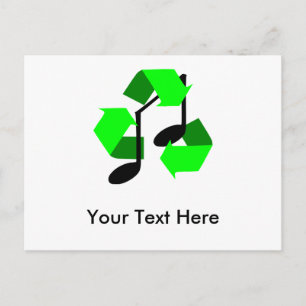 Cartão Postal Ritmo de Música Favorito