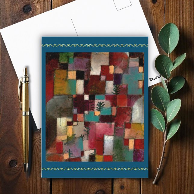 Cartão Postal Ritmos Redgreen e Violet-Yellow, Klee (1920) (Criador carregado)