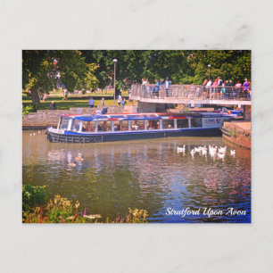 Cartão Postal River Tour Stratford Sobre Avon Postcard