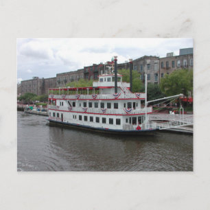 Cartão Postal Riverboat Savannah Georgia
