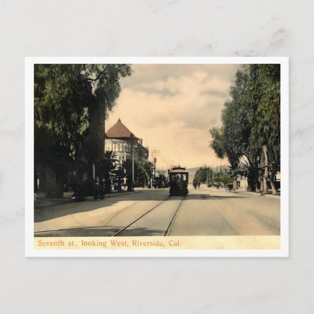 Cartão Postal Riverside CA, 7 Street View Ai Enhanced (Frente)