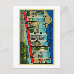 Cartão Postal Riverside, Califórnia - Cenas com Letras Grandes