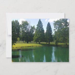 Cartão Postal Riverside Park Murphysboro Illinois Scenic Pond