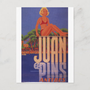 Cartão Postal Riviera Francesa Cartão-postal Juan Les Pins Anti