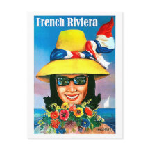Riviera Francesa, mulher de óculos de sol com chap