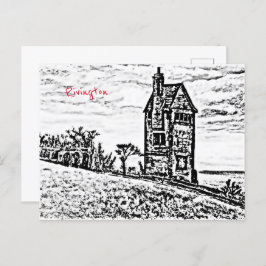 Cartão Postal Rivington Pigeon Tower Leverhulmes Garden Horwich