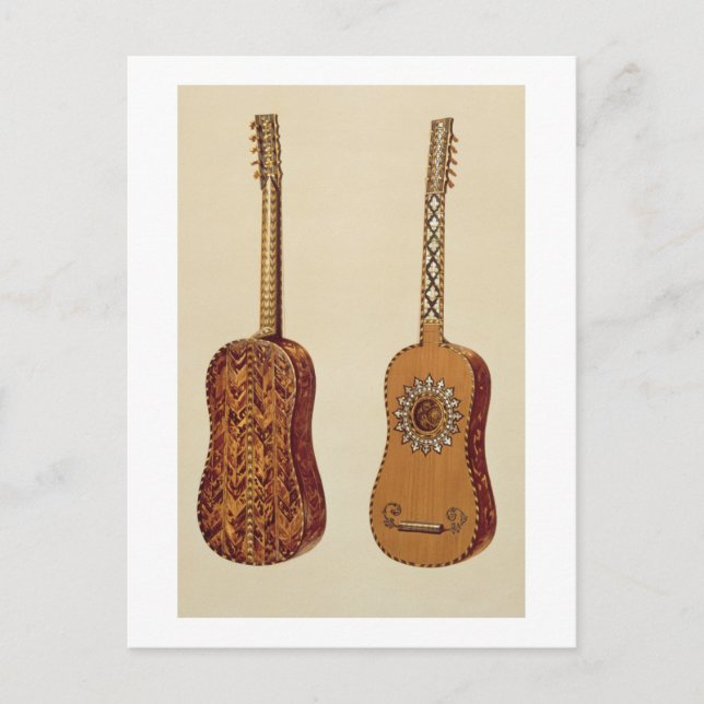 Cartão Postal Rizzio Guitar, de "Instrumentos Musicais" (cor) (Frente)