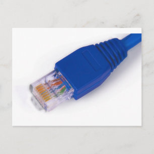 Cartão Postal rj45 - conector de rede do computador