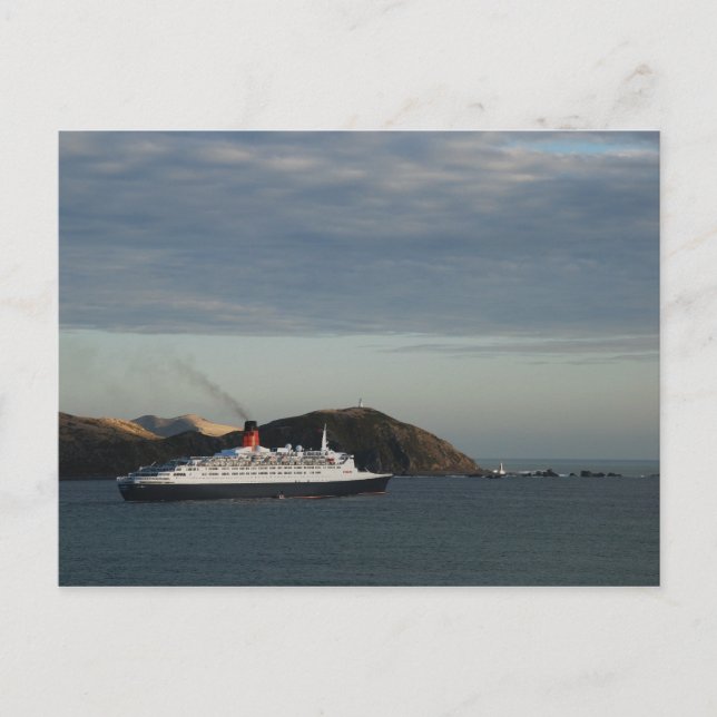 Cartão Postal RMS Queen Elizabeth 2 (Frente)