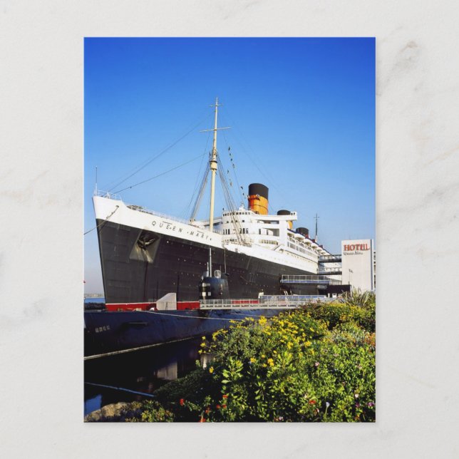 Cartão Postal RMS Queen Mary (Frente)
