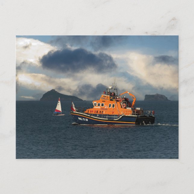Cartão Postal RNLI Lifeboat Torbay (Frente)