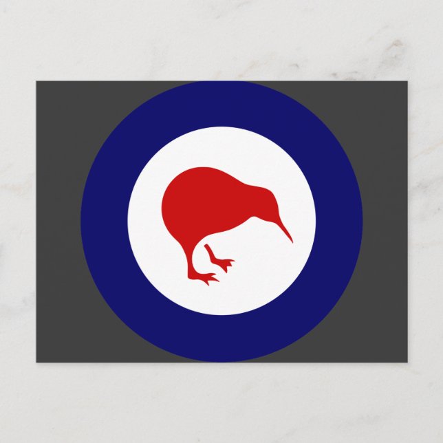 Cartão Postal Rnzaf roundel, Nova Zelândia (Frente)