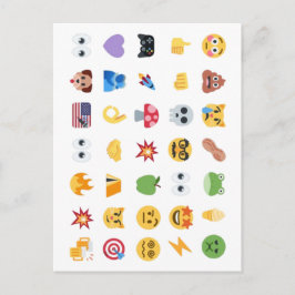 Cartão Postal Roaring Kitty 35 Emoji Timeline GME MOASS DFV Meme