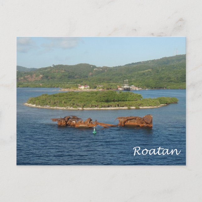 Cartão Postal Roatan, Honduras (Frente)