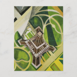 Cartão Postal Robert Delaunay Eiffel Torre arte