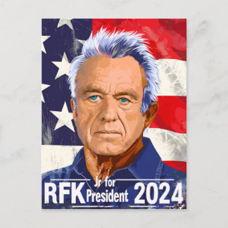 Cartão Postal Robert F Kennedy Jr. para o Presidente 2024, RFK J