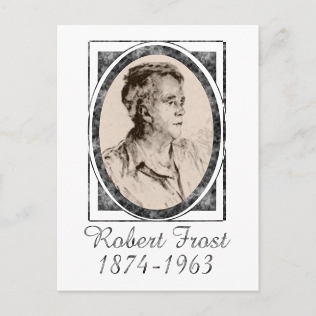 Cartão Postal Robert Frost (Frente)