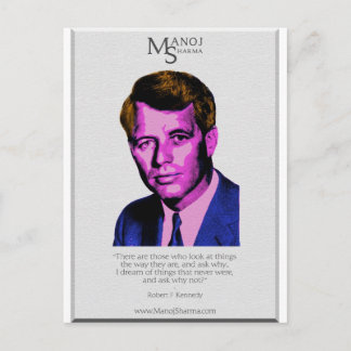 Cartão Postal Robert Kennedy - Manoj Sharma