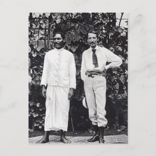 Cartão Postal Robert Louis Stevenson e seu amigo (Frente)