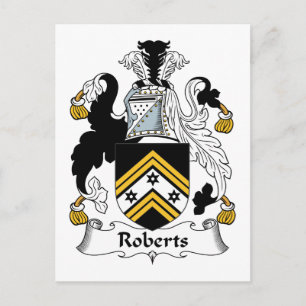 Cartão Postal Roberts Family Crest