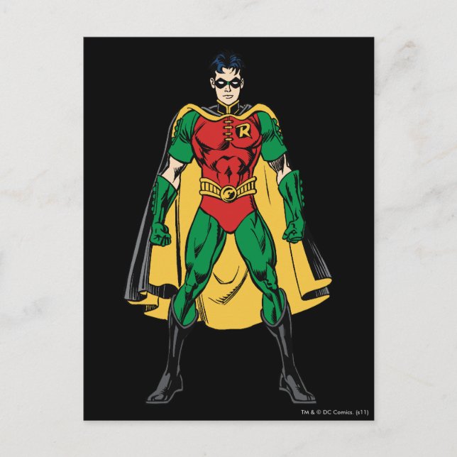 Cartão Postal Robin Classic Stance (Frente)