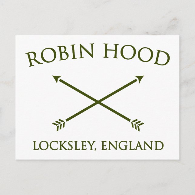 Cartão Postal robin hood locksley (Frente)