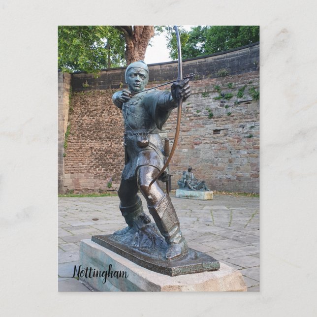 Cartão Postal Robin Hood, Nottingham (Frente)