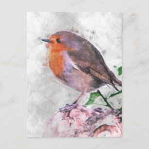 Cartão Postal Robin Redbreast