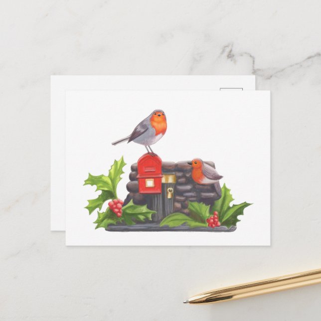 Cartão Postal Robin's Letters (Frente/Verso In Situ)