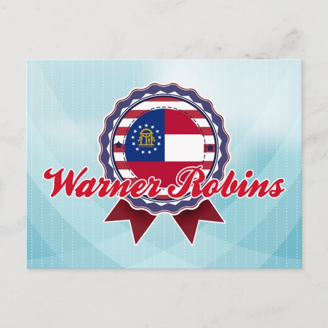 Cartão Postal Robins Warner, GA (Frente)