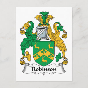 Cartão Postal Robinson Family Crest