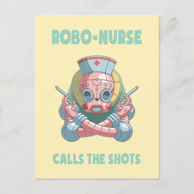 Cartão Postal Robo-Nurse (Frente)