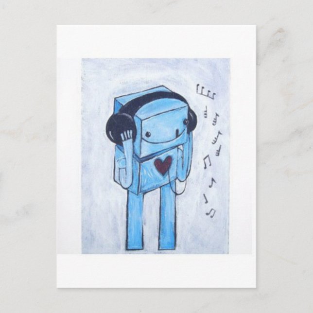 Cartão Postal Robôs. (Frente)