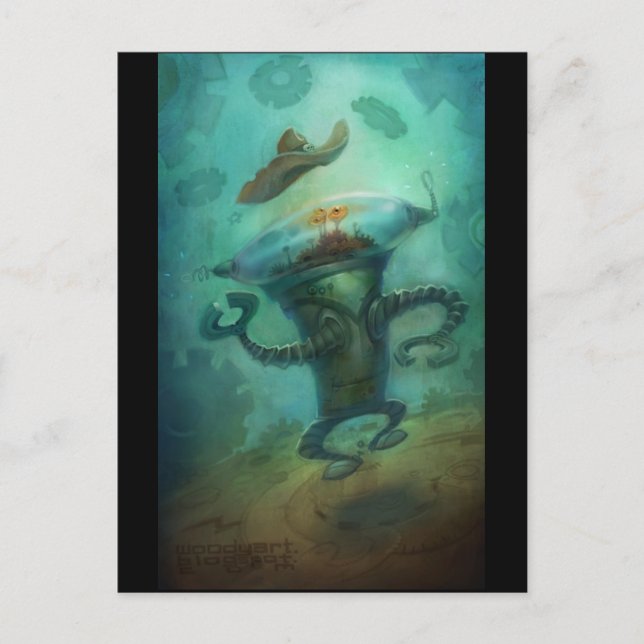 Cartão Postal Robot Cowboy (Frente)