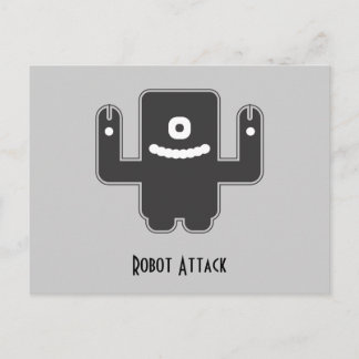 Cartão Postal Robot Monster