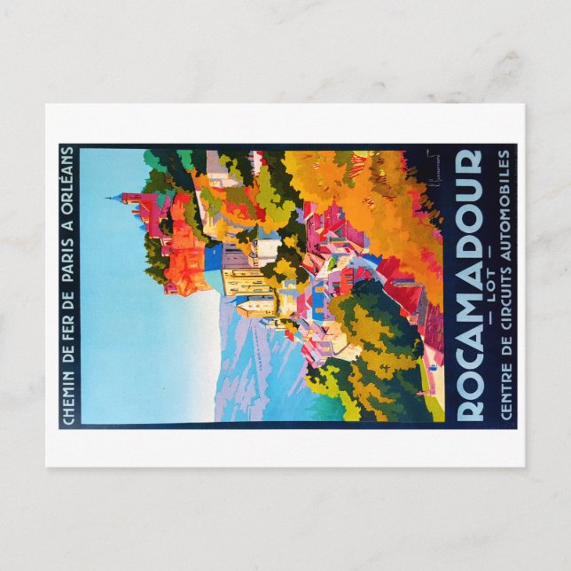 Cartão Postal Rocamadour, département du Lot (Frente)