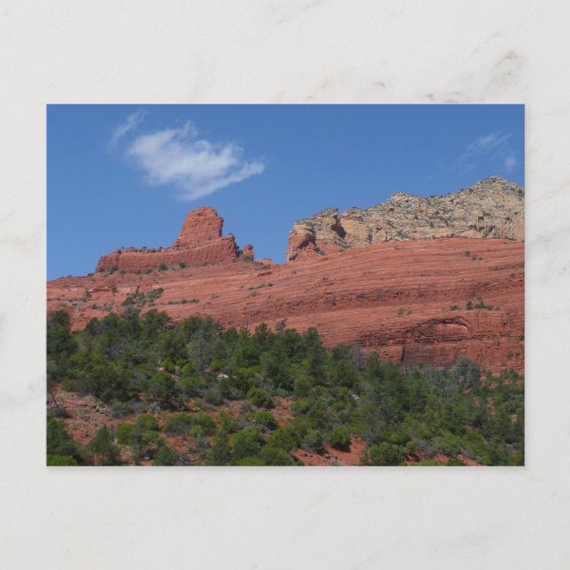 Cartão Postal Rocha a vapor em fotografia de Arizona de Sedona (Frente)