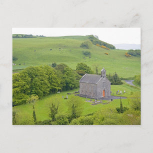 Cartão Postal Rocha de Dunamase, Irlanda. Vistas de e ao redor