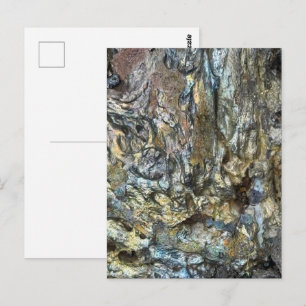 Cartão Postal Rocha de lava vulcânica