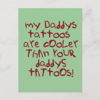 Cartão Postal Rocha dos tatuagens de Daddys