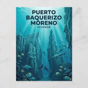 Cartão Postal Rocha Kicker, Ilhas Galápagos Equador