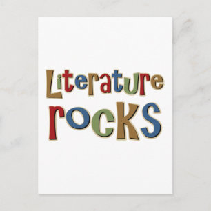 Cartão Postal Rochas de literatura