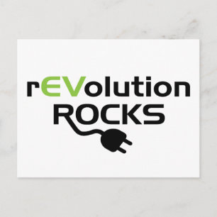 Cartão Postal Rochas de Veículos Elétricos - EV