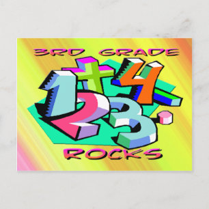 Cartão Postal Rochas do 3º Grau - Números