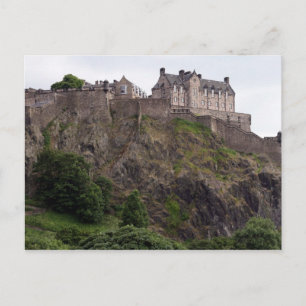 Cartão Postal rochas do castelo de edinburgh
