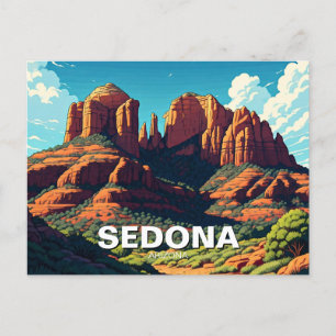 Cartão Postal Rochas Vermelhas Viagem Arizona de Sedona