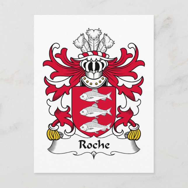 Cartão Postal Roche Family Crest (Frente)