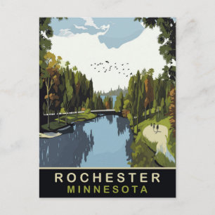 Cartão Postal Rochester, Minnesota, Park, Viagem